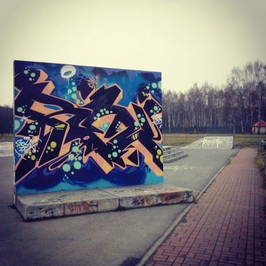 Graffiti Wall in Katowice - Photo by Rewoner - Rew (2015)