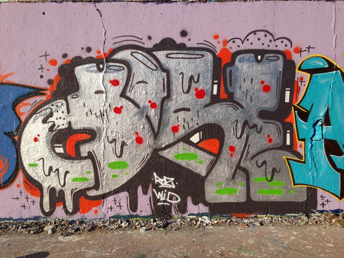 Graffiti Wall - Photo by Rich - rots, wid, bore (2013)