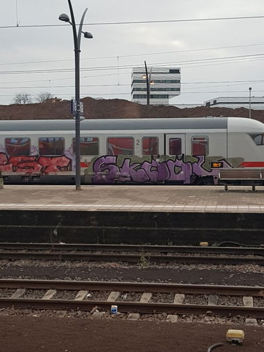 Graffiti Train in Heidelberg - Photo by Richtigesbrett (2017)