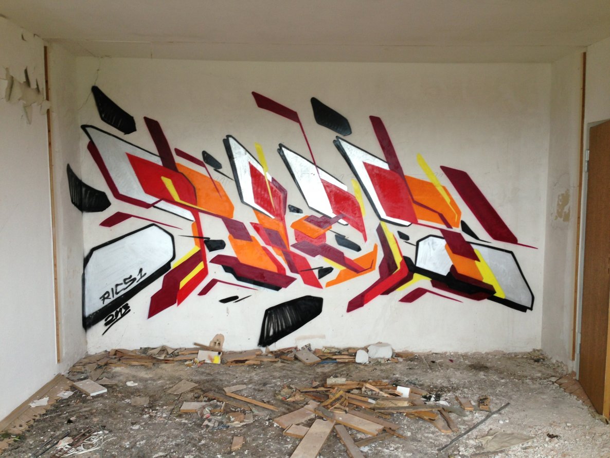 Graffiti Wall in Pirmasens - Photo by Rics - Rics, supercrew (2013)