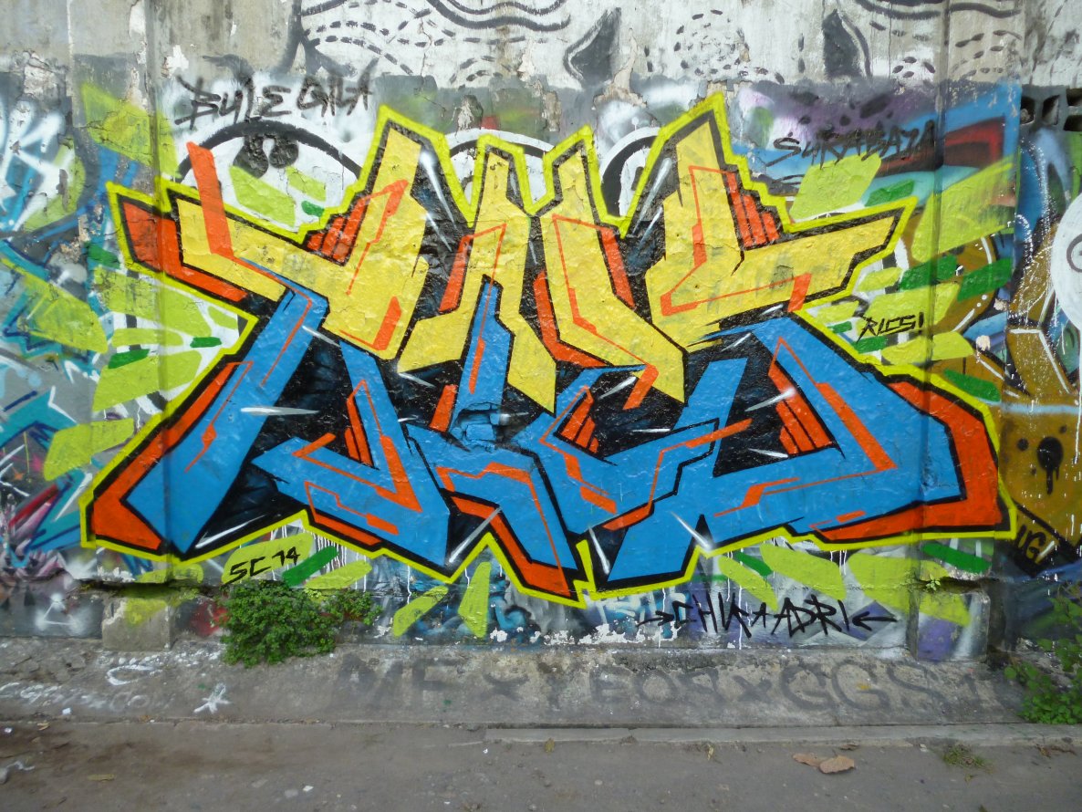 Graffiti Wall in Surabaya - Photo by Rics - RICS, SUPER, CREW (2014)
