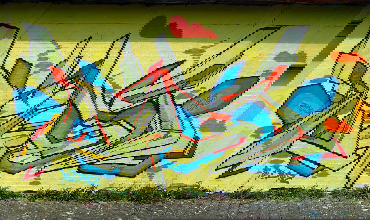 Graffiti Wall in Bad Vilbel - Photo by Rics - RICS, SUPER, CREW (2014)
