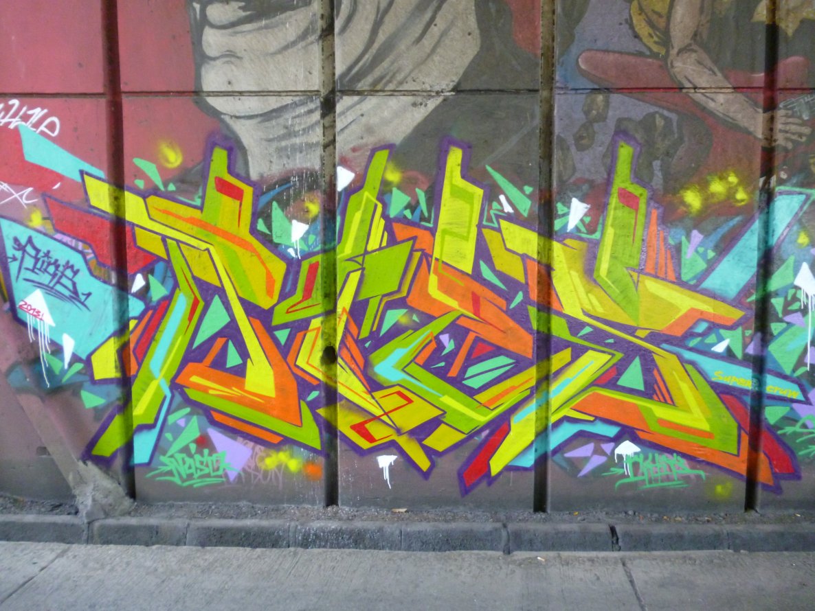 Graffiti Wall in Surabaya - Photo by Rics - RICS, SUPER, CREW (2013)