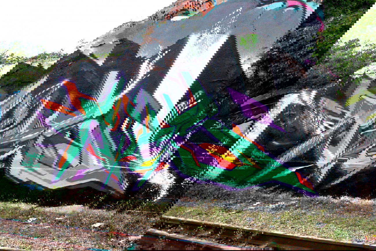 Graffiti Wall in Strasbourg - Photo by Rics - Rics, Super, crew (2012)