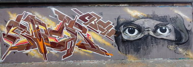 Graffiti Wall in Mainz - Photo by Rics - MONTA, RICS, SUPER (2014)
