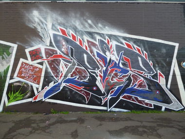 Graffiti Wall in Kaiserslautern - Photo by Rics - RICS, Super, crew (2011)