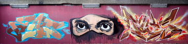 Graffiti Wall in Frankfurt - Photo by Rics - RAIS, RAYS, MONTA (2014)