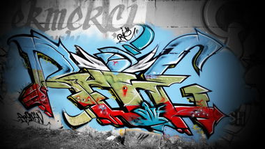Graffiti Wall in Istanbul - Photo by RieRotof - rie, aes (2013)