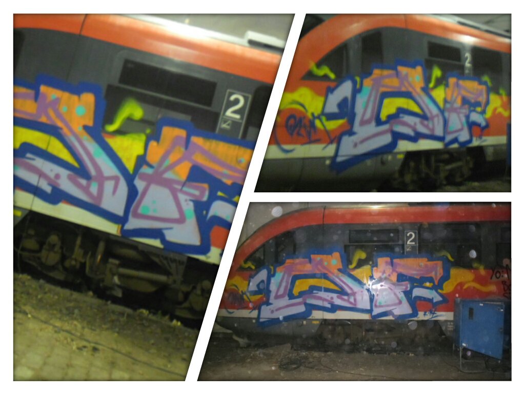 Graffiti Train - Photo by Riimee - Of, by, Rim (2014)