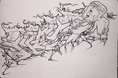 Graffiti Sketch - Photo by Riko