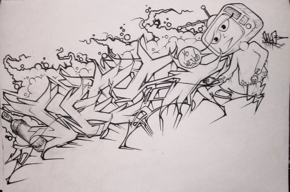 Graffiti Sketch - Photo by Riko