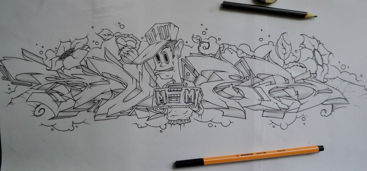 Graffiti Sketch - Photo by Riko