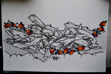 Graffiti Sketch - Photo by Riko