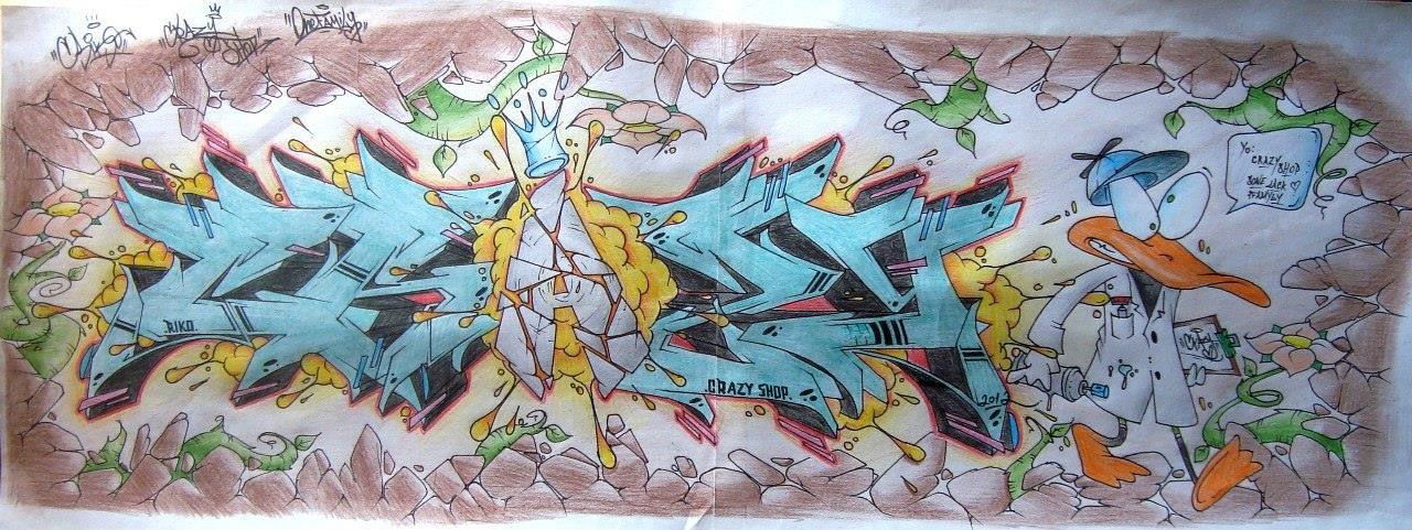 Graffiti Sketch - Photo by Riko