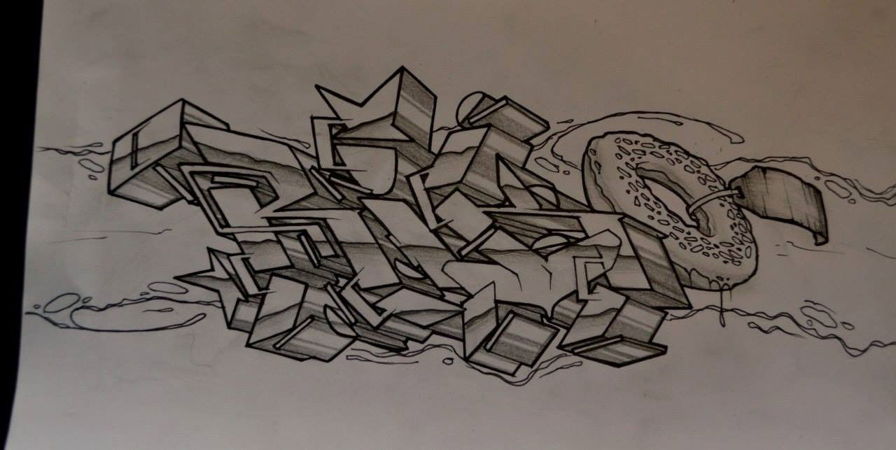 Graffiti Sketch - Photo by Riko
