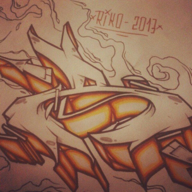 Graffiti Sketch - Photo by Riko