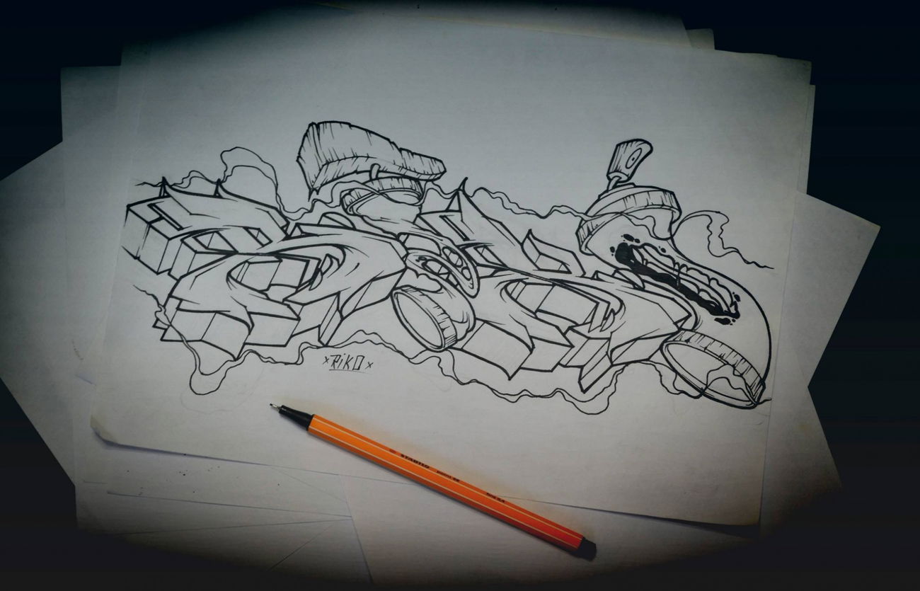 Graffiti Sketch - Photo by Riko