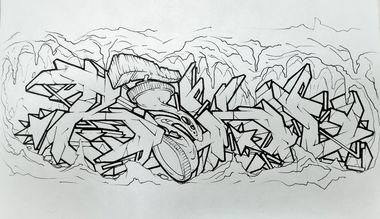 Graffiti Sketch - Photo by Riko
