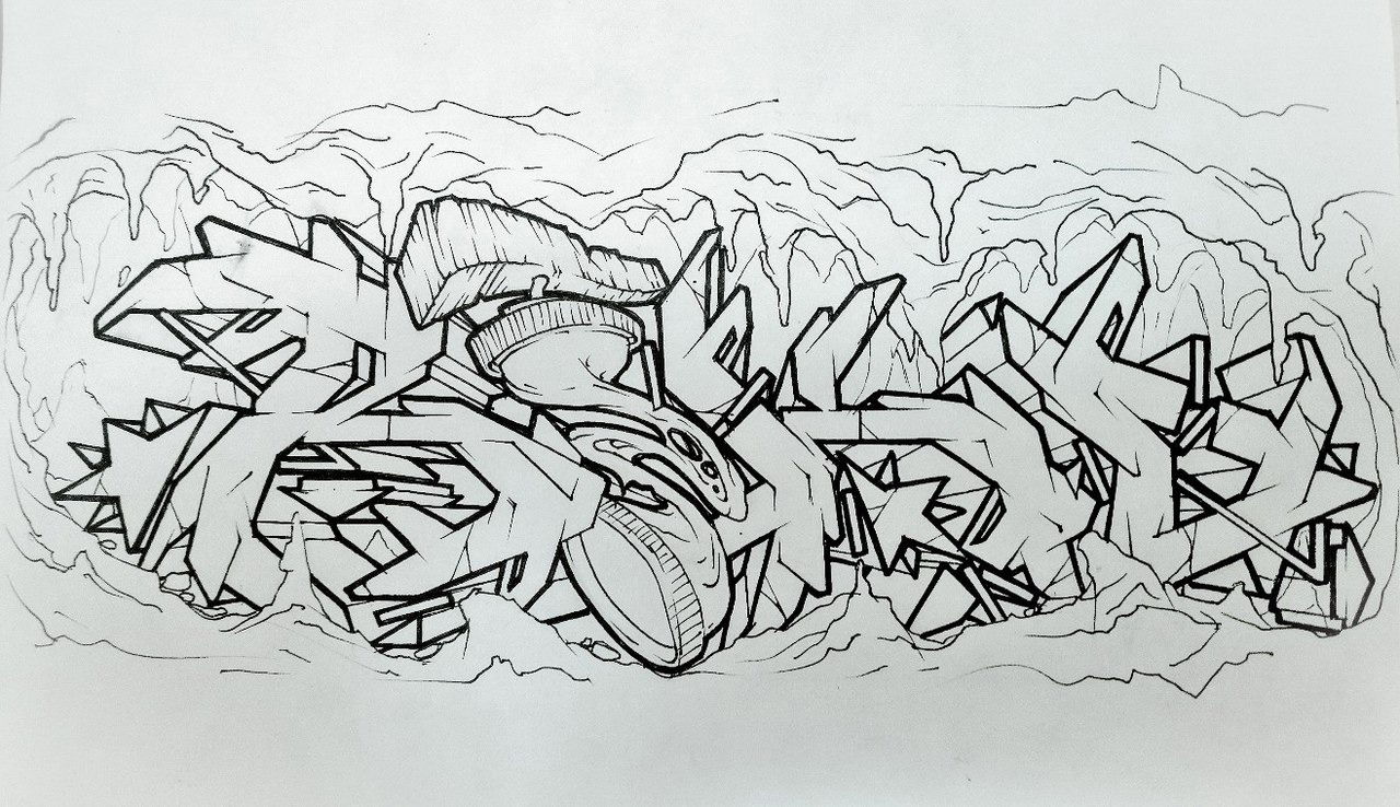 Graffiti Sketch - Photo by Riko