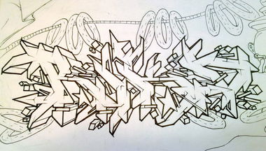 Graffiti Sketch - Photo by Riko
