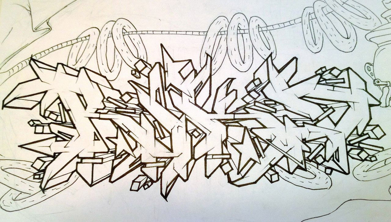 Graffiti Sketch - Photo by Riko