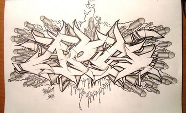 Graffiti Sketch - Photo by Riko