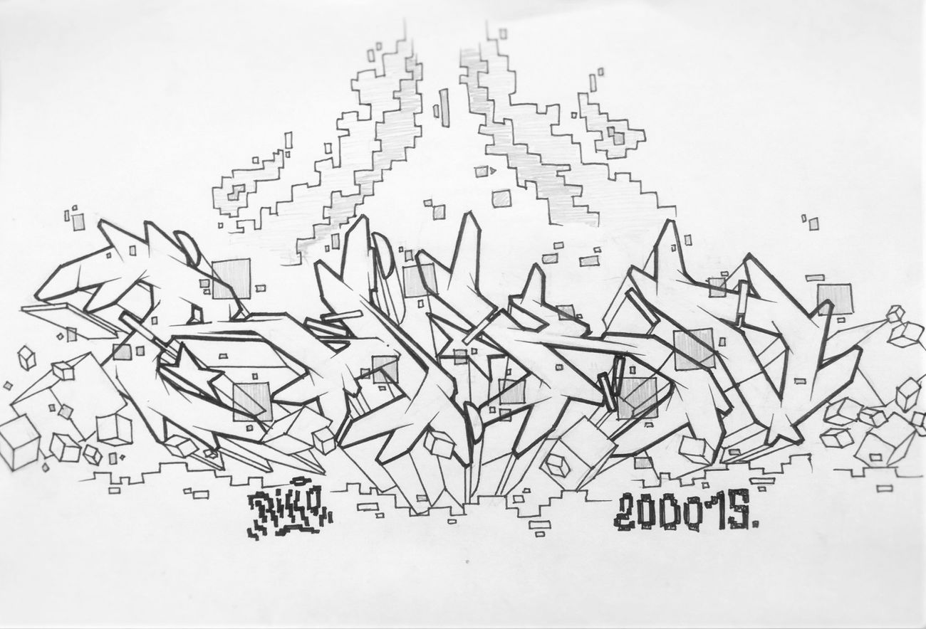 Graffiti Sketch - Photo by Riko