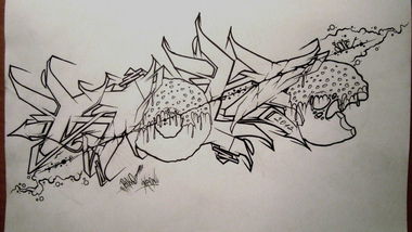 Graffiti Sketch - Photo by Riko