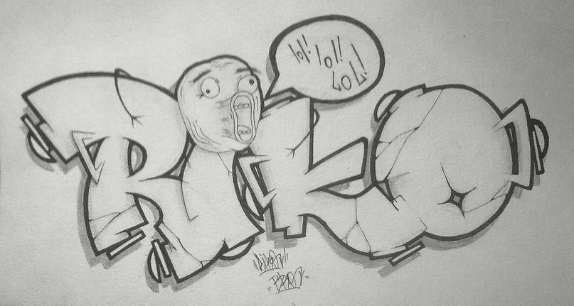 Graffiti Sketch - Photo by Riko