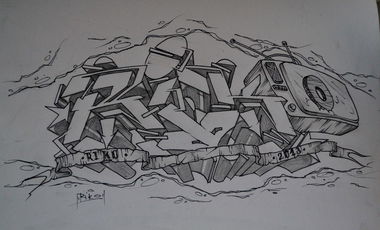 Graffiti Sketch - Photo by Riko