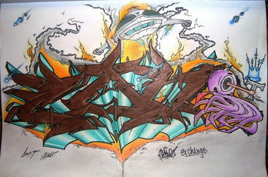 Graffiti Sketch - Photo by Riko