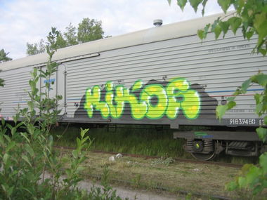 Graffiti Train in Saint Petersburg - Photo by Rikos - 1