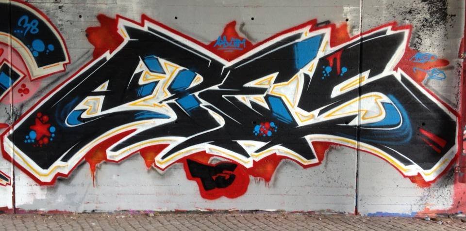 Graffiti Wall in Vordorf - Photo by Ringeldingz - apes, Braunschweig (2013)
