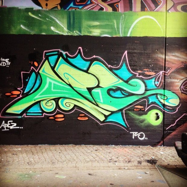 Graffiti Wall - Photo by Ringeldingz - braunschweig, Apez, TS