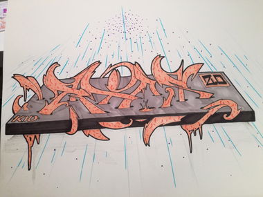 Graffiti Sketch - Photo by Rios (2017)