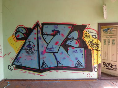 Graffiti Bombing - Photo by Rip