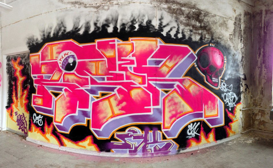 Graffiti Wall in Kiel - Photo by Riser431 - Riser431, Jesk, Sjk (2013)