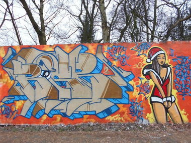 Graffiti Wall in Kiel - Photo by Riser431 - Riser, Sjk (2012)
