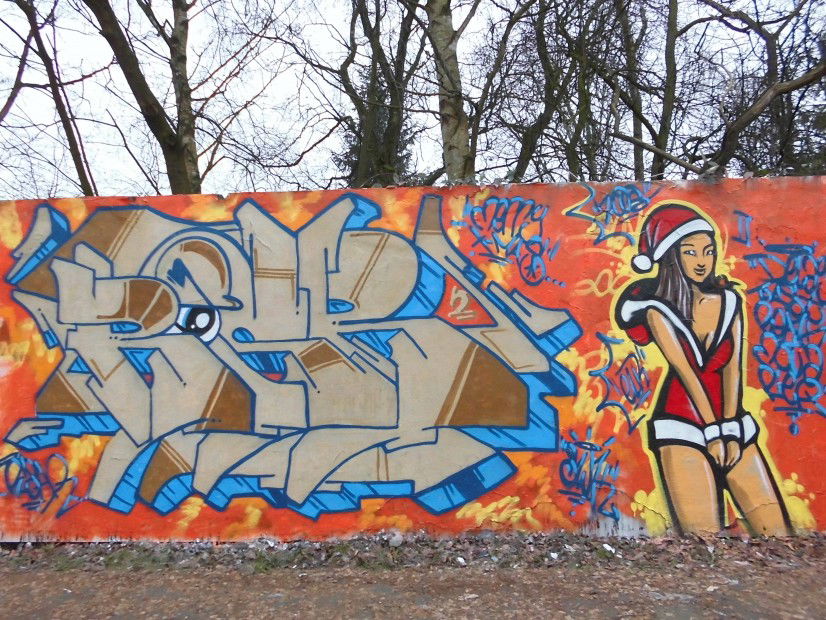 Graffiti Wall in Kiel - Photo by Riser431 - Riser, Sjk (2012)