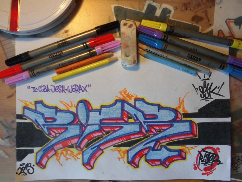 Graffiti Sketch - Photo by Riser431 - Riser431, Sjk