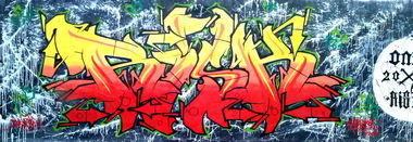 Graffiti Wall in ?akovo - Photo by Risk - risk, swk