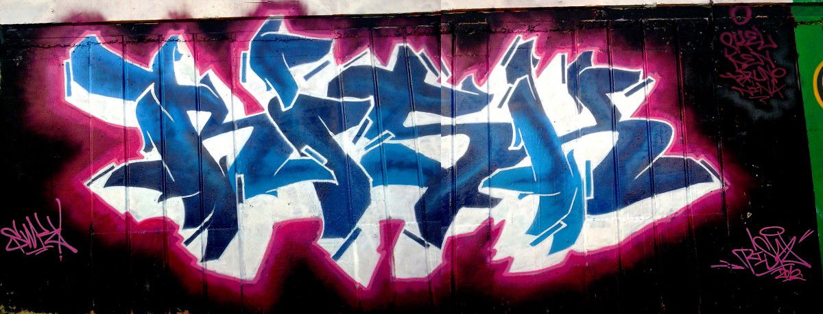 Graffiti Wall in Osijek - Photo by Risk - risk, swk