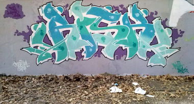 Graffiti Wall in Pula - Photo by Risk - risk, swk, pula (2013)