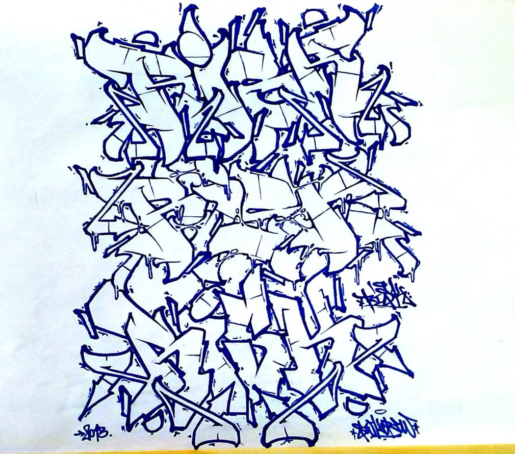 Graffiti Sketch - Photo by Risk - risk, swk (2013)