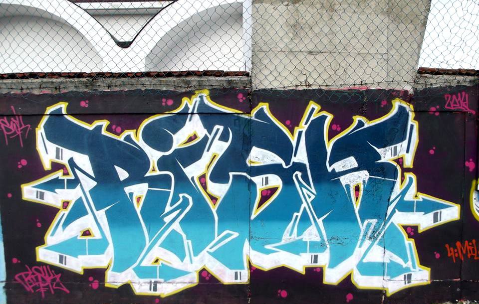 Graffiti Wall - Photo by Risk - risk, swk, croatia (2014)