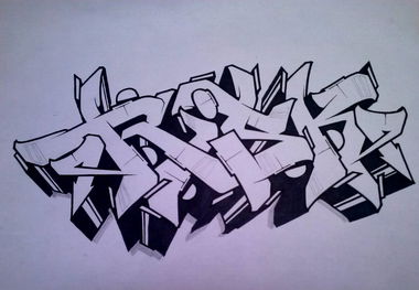 Graffiti Sketch - Photo by Risk - risk, swk (2014)