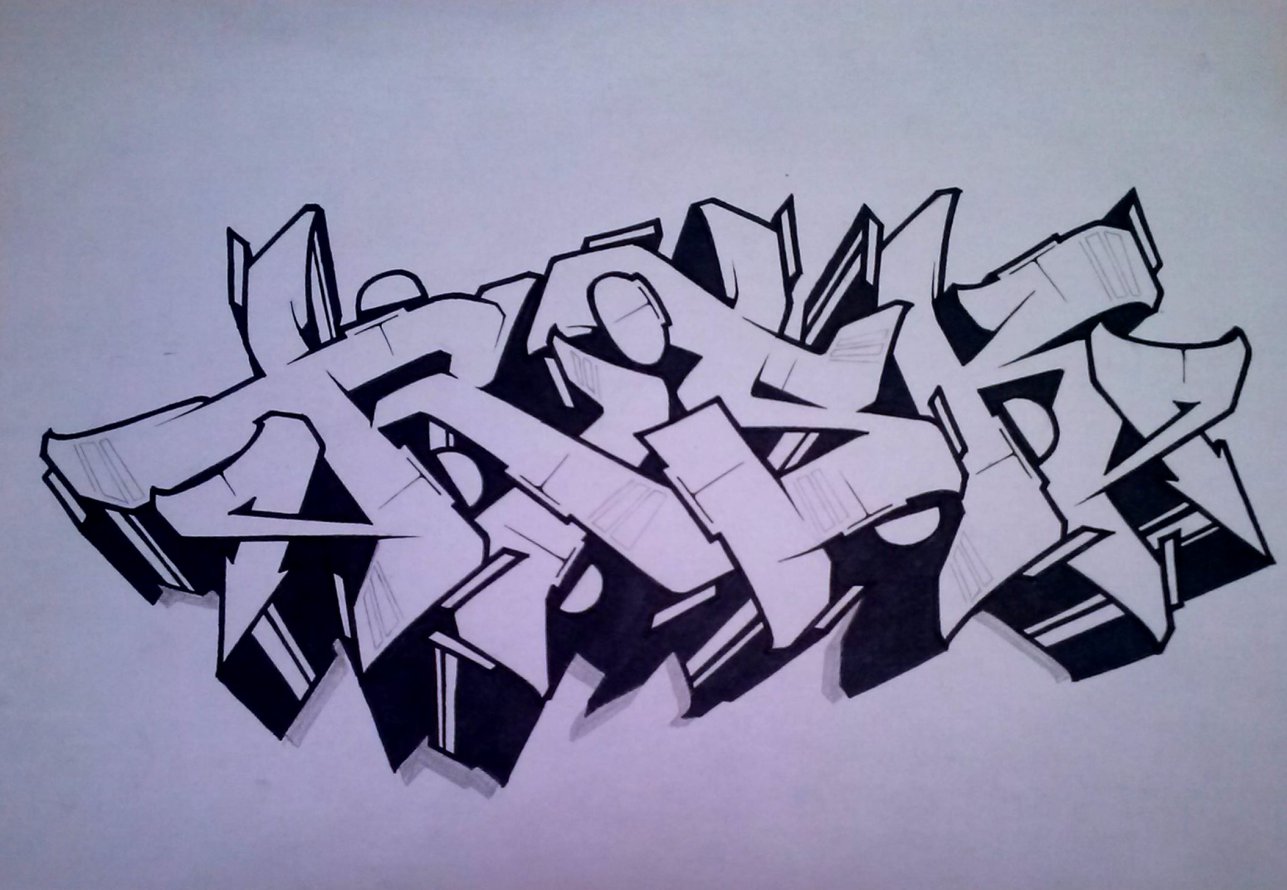 Graffiti Sketch - Photo by Risk - risk, swk (2014)