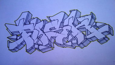 Graffiti Sketch - Photo by Risk - risk, swk (2014)