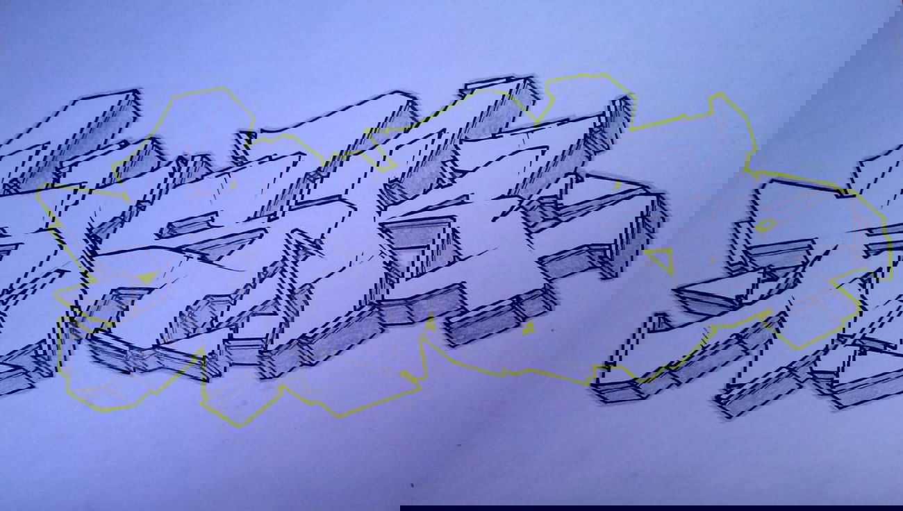 Graffiti Sketch - Photo by Risk - risk, swk (2014)