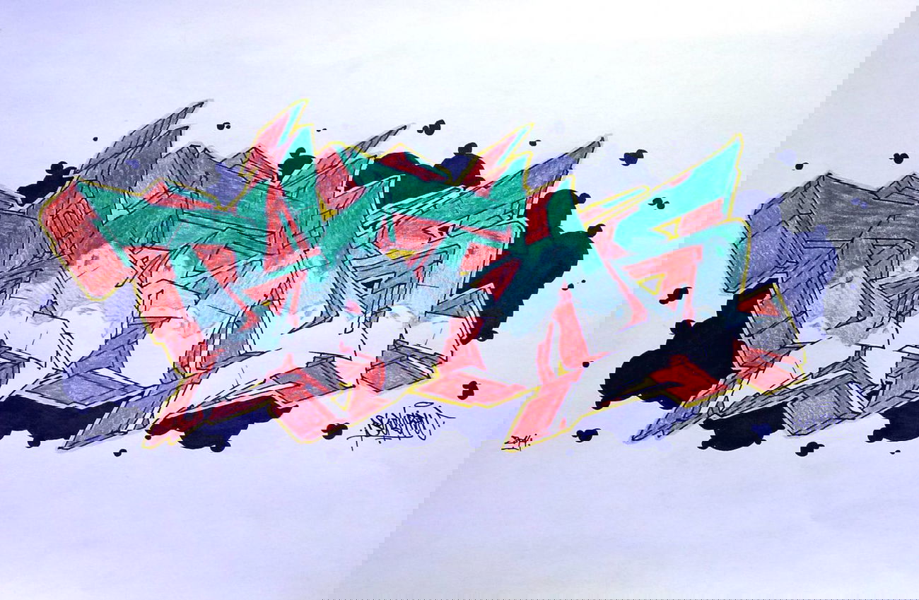 Graffiti Sketch - Photo by Risk - risk, swk (2014)